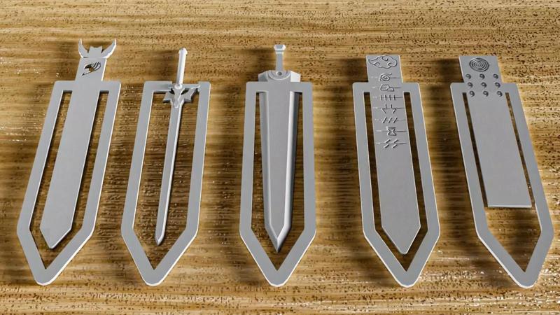 ANIME BOOKMARKS 5 PCS COLLECTION