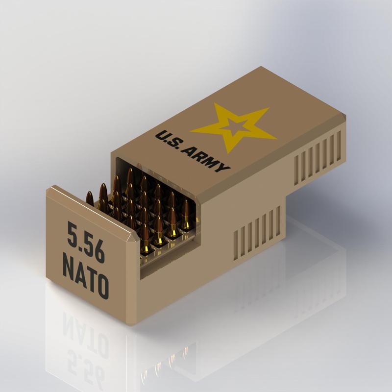 AMMO BOX 5.56 50 ROUNDS