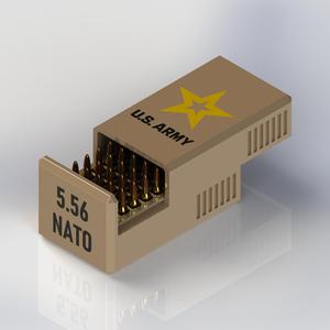 AMMO BOX 5.56 50 ROUNDS