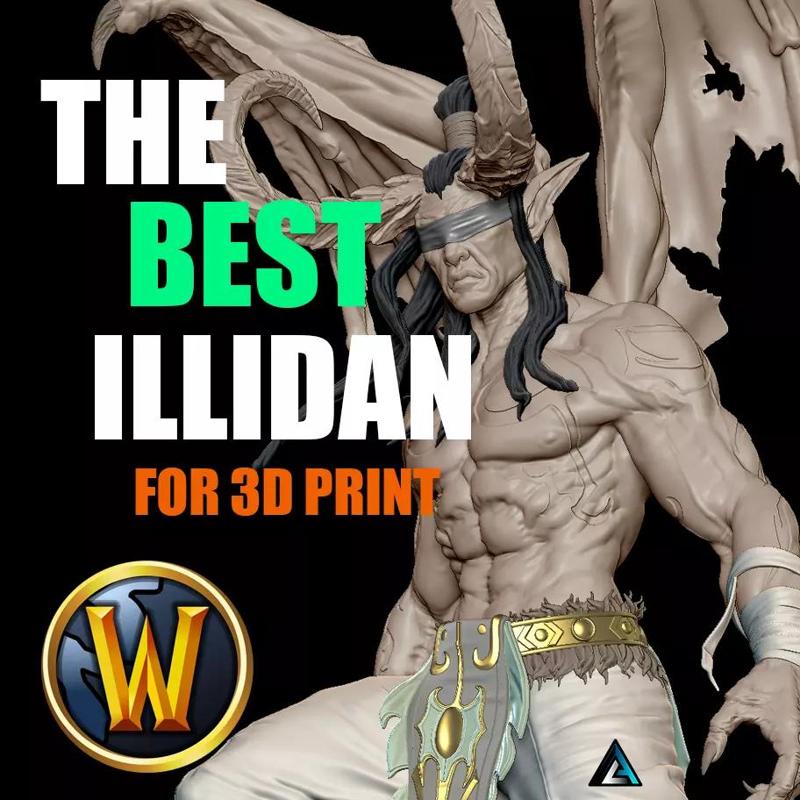World of Warcraft Illidan Best quality 3D print