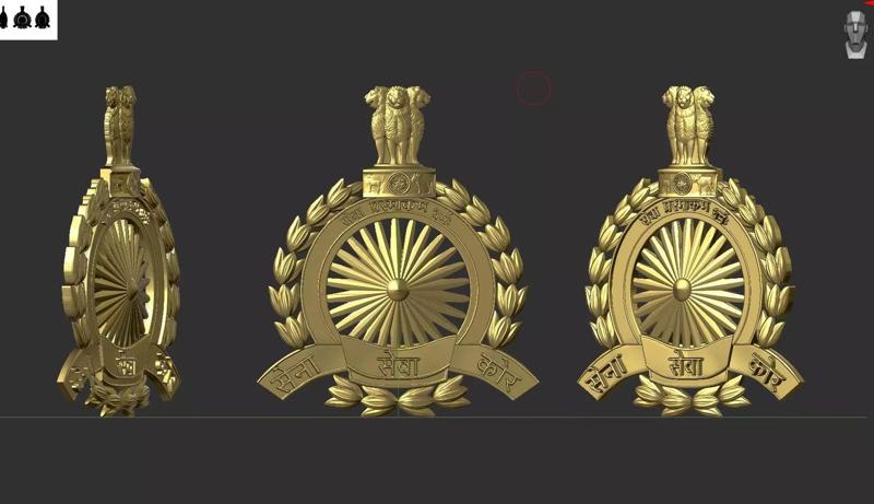 Indian Police Military Navy Air Force CAST Safe Plaque Plate