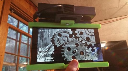kinect 3d scanner bracket for 12" windows tablet