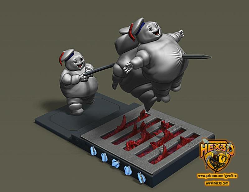 Toasted Staypufts Diorama - Ghostbusters