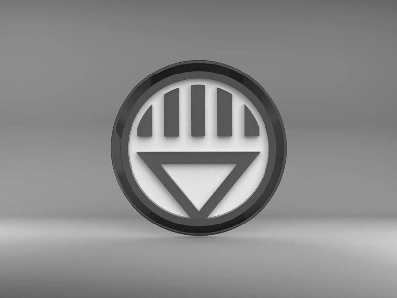 Black Lantern Logo Chest Emblem Symbol