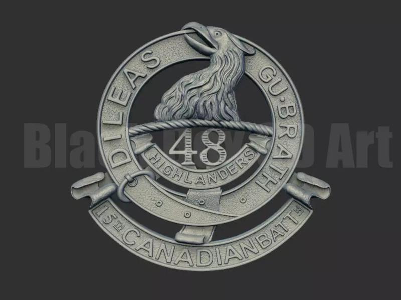 Canada A 48Th Highlanders Of Canada Glengarry Cap C1944