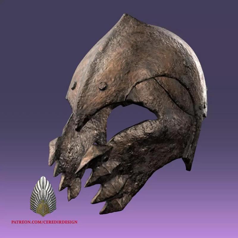 Orc Helmet lord of the rings 3D DIGITAL DOWNLOAD FILE