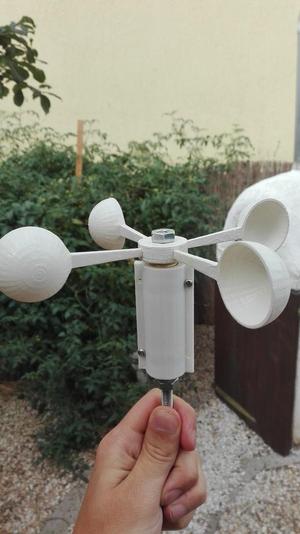 Simple Wind Speed Sensor / Anemometer 4 Windcups