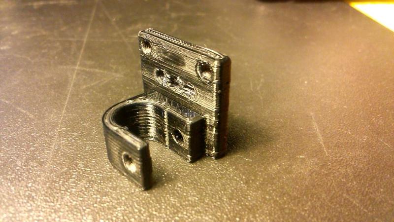 Smooth rod clamp holder for MakerBot Mech Endstop v1.2