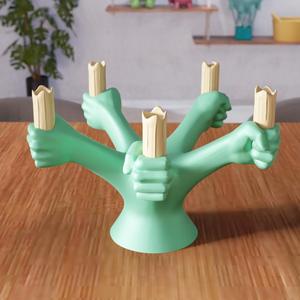 3D Human Hand Candle Holder STL File – 319