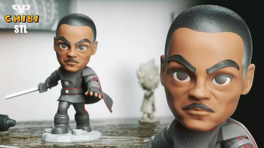 Moff Gideon Chibi STL for 3D Printing ChibiSTL 3DXM