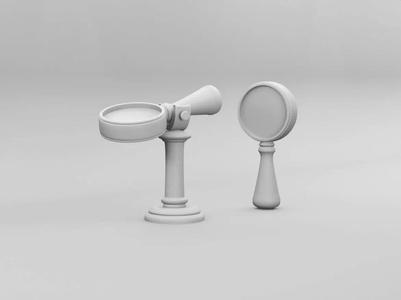 Magnifying glass with support