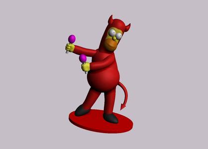homer simpson devil