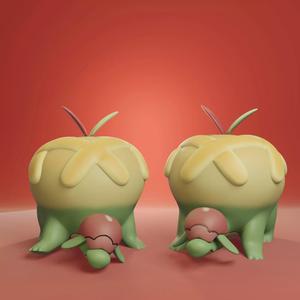 Pokemon - Appletun with 2 poses