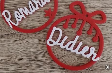 4x Didier Christmas decoration