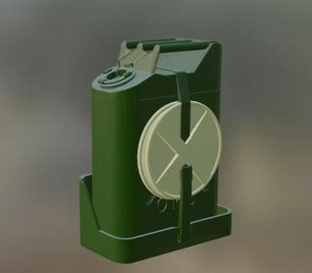 Jerrican, canvas seal and holder 1/35-1/18 and 1/16