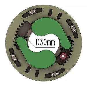 3D Printable Iris mechanism-3DP2BLROD30A