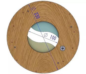 LS2BLROD100A Tai Chi Mechanism laser cut  mechanical shutter