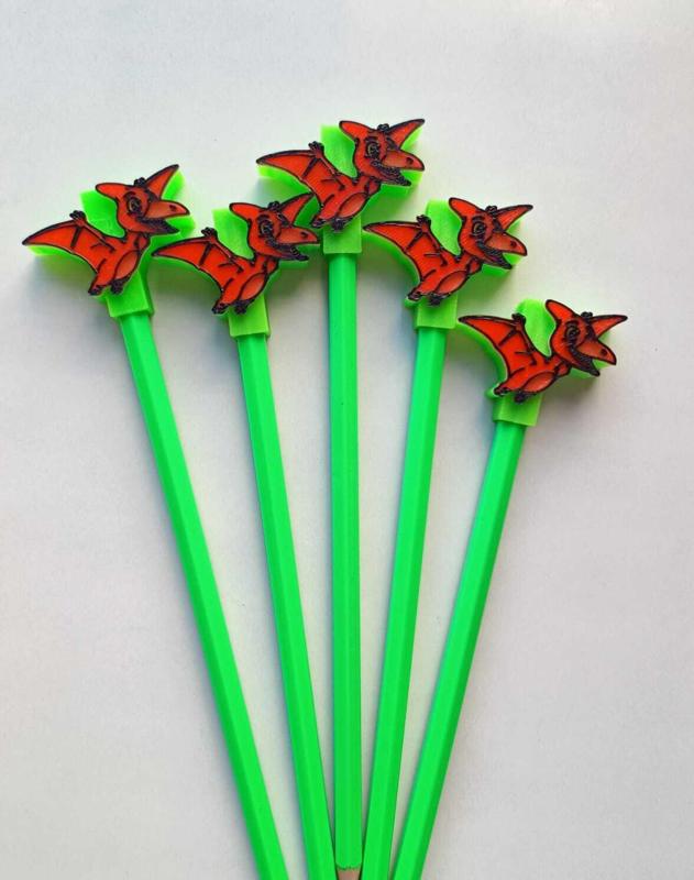 Dinosaur pencil topper