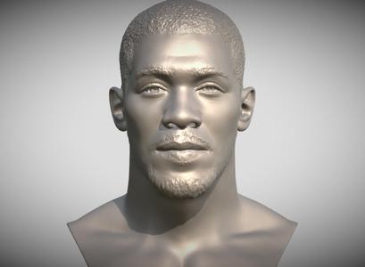 Anthony Joshua bust for 3D printing