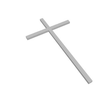 Cross for decoration