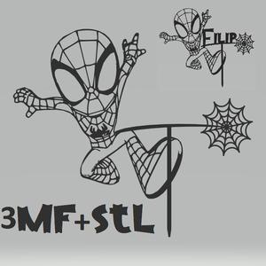 Spidey Cake Topper, Cake Toppers, personalized cake decorations, superhero