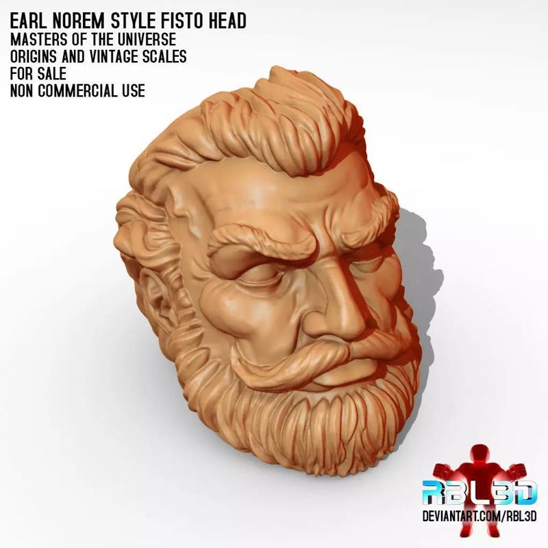 Fisto Head Earl Norem style -motu origins and vintage-