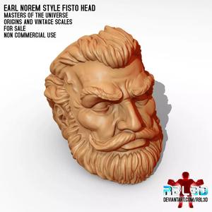 Fisto Head Earl Norem style -motu origins and vintage-