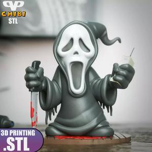 Ghostface Chibi STL for 3D Printing ChibiSTL 3DXM