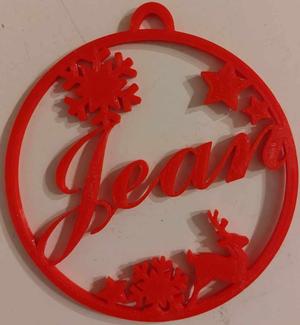 Personalized Christmas bauble "Jean