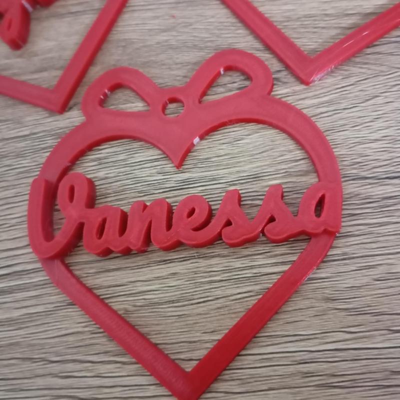 3 x Christmas ornaments, Vanessa