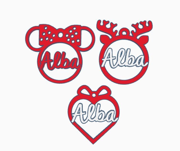 3 Alba decorations