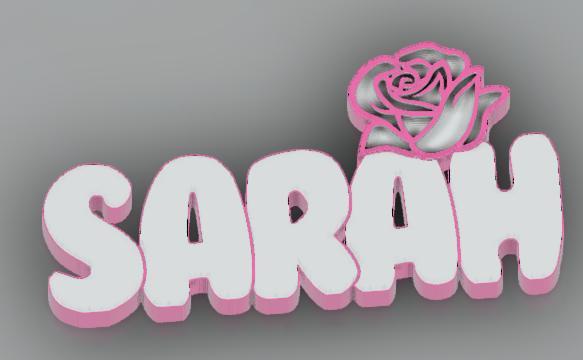 Sarah name lamp