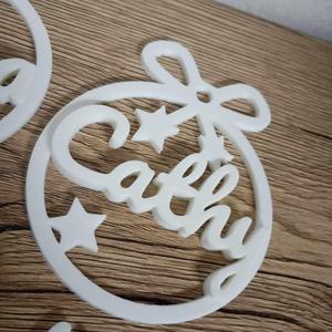 2 x Cathy, personalized Christmas bauble