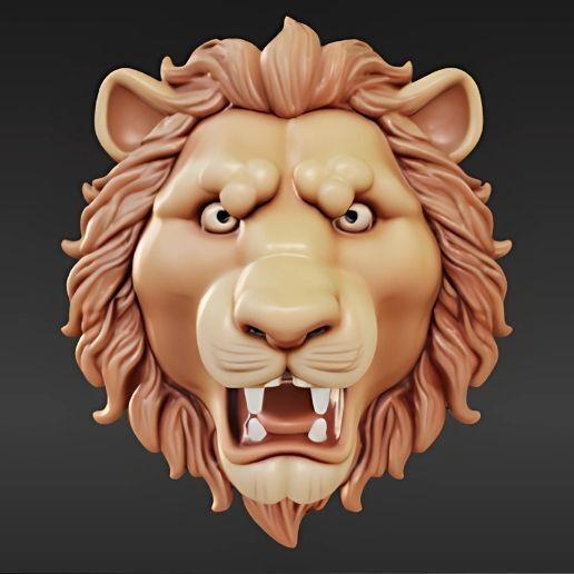 Ferocious Lion Head