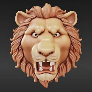 Ferocious Lion Head