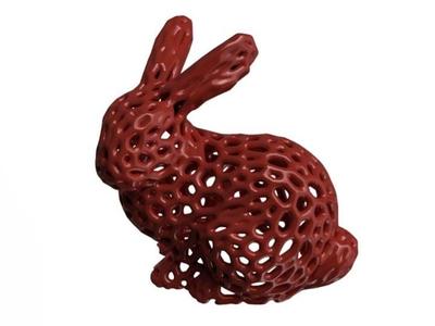 30 mm height Stanford Bunny Voronoï - for retractation test 