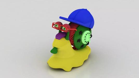 funky 3D character 3D printable model