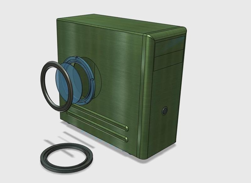 Pc Case Mod - Round Window with LED