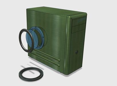 Pc Case Mod - Round Window with LED