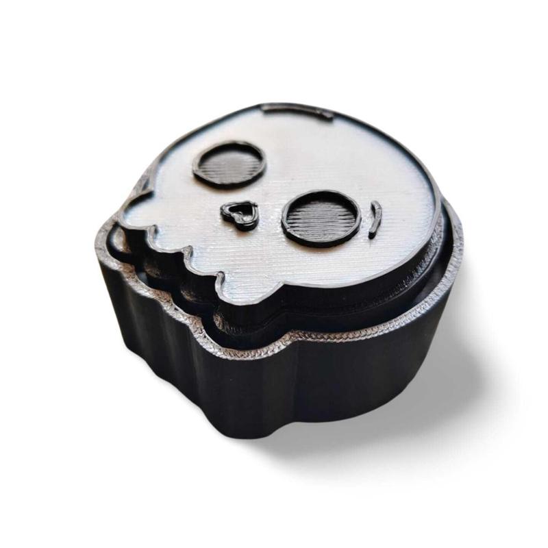 Skull Fidget Clicker Keychain