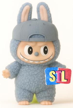 Labubu Baseball cap - STL Digital File for 3D Printing, Printable Toy Model Design