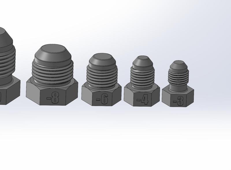 AN Fittings   Male & Female Covers -3an thru -20an