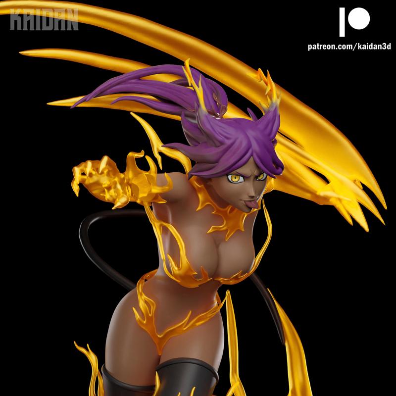 Yoruichi Shihoin God of Thunder BLEACH - STL ready for 3d printing