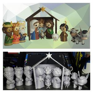 Full nativity scene