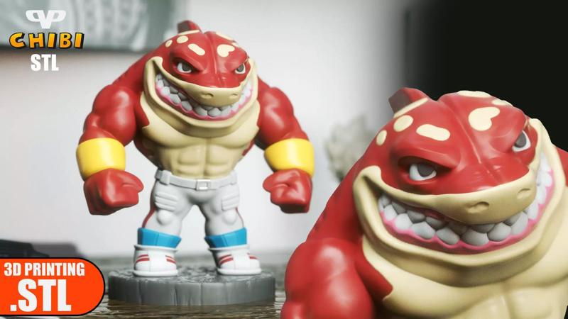 Big Slammu Chibi STL for 3D Printing ChibiSTL 3DXM
