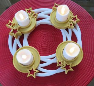 Advent wreath for tea lights (Electric)
