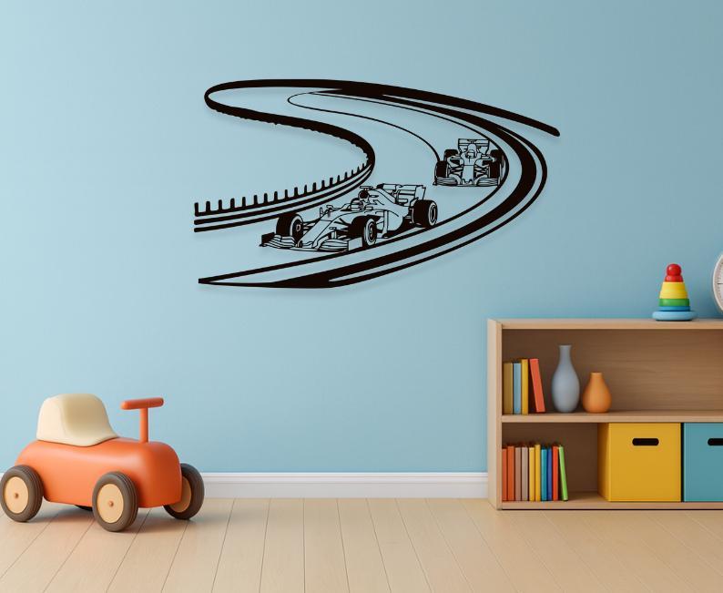 One Piece F1 Formula one car racing circuit Wall art