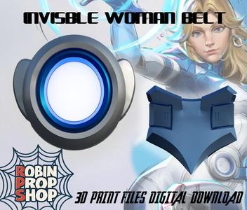 RPS Invisible Woman / Susan Storm Belt || Inspired Cosplay Accessory STL File for 3D Printing