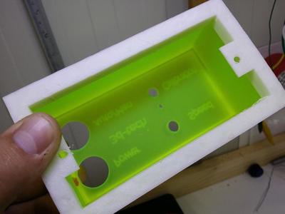 Simple plug and construct box with acrylic walls