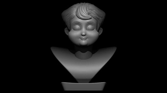 Face 3d print model ready to print